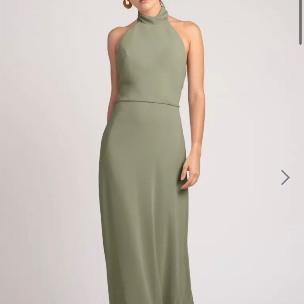 Jenny yoo sage chiffon bridesmaid dress - Brett style